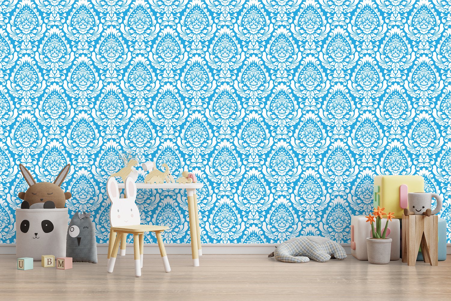 3d Decorative Abstract Blue wallpaper decorative masterpiece for home decor